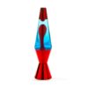 Red Metallic Diamond Motion Lamp with red wax and blue liquid
