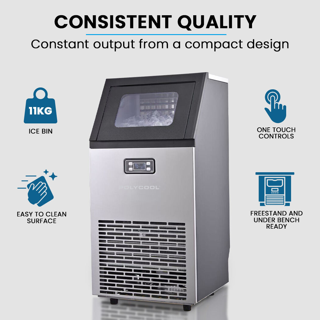 Polycool 60Kg Commercial Ice Machine Stainless Steel – Sumo Deals Polycool 60Kg Commercial Ice Machine Stainless Steel - Image 2