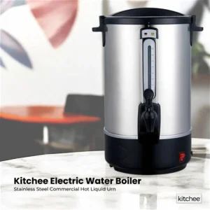 Commercial 20L stainless steel hot water urn with dual indicator lights