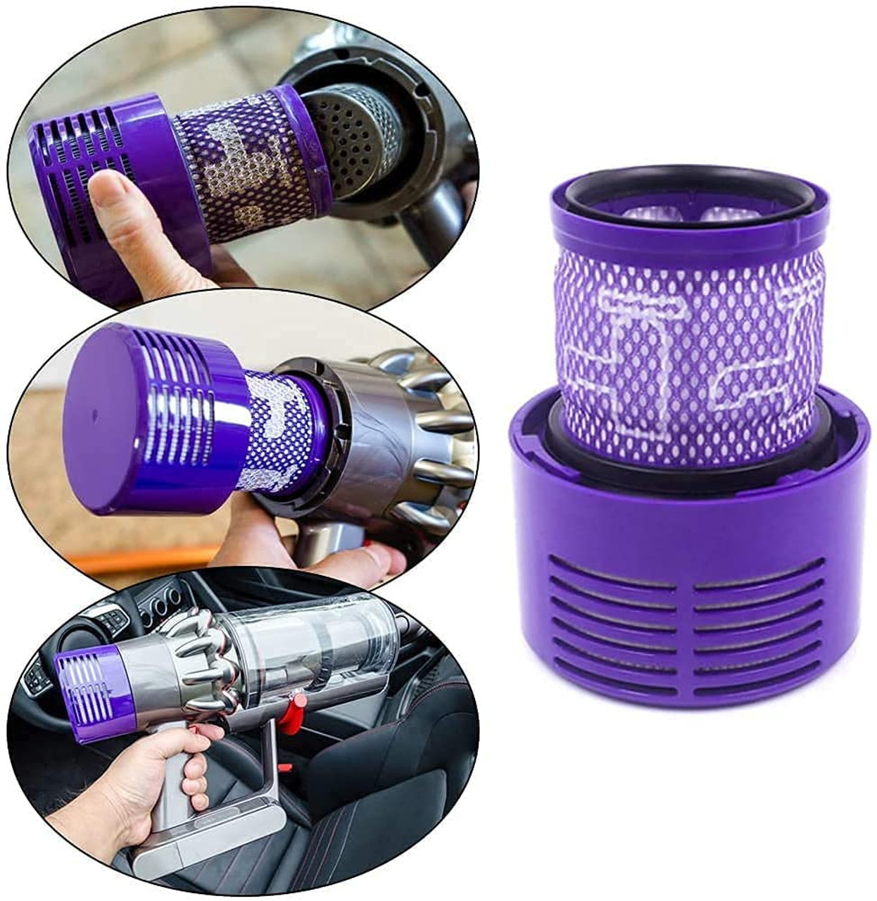 4 X Hepa Filters For Dyson V10 Cyclone Vacuum Cleaners – Sumo Deals Close Up Of Hepa Material In 4 X Hepa Filters For Dyson V10