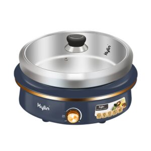 Kylin 1500W Electric Hotpot with 4L stainless steel pot and glass lid
