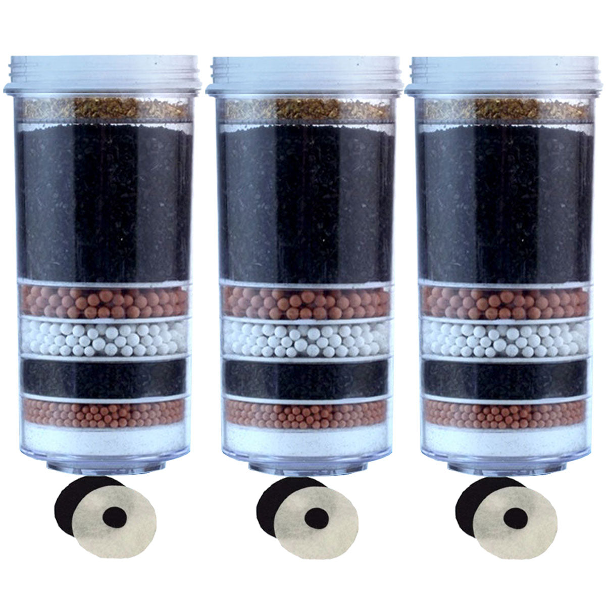 Aimex 8-Stage Water Purifier Filter Cartridges 3 Pack – Sumo Deals Value Pack Of Three Aimex 8-Stage Water Filter Cartridges Standing In A Row