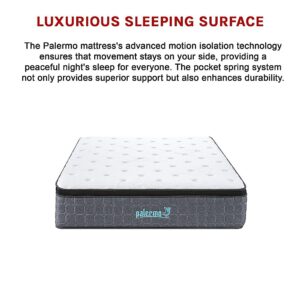 Palermo Queen Euro Top Pocket Spring Mattress With 33Cm Thickness Product Image Sumo Deals