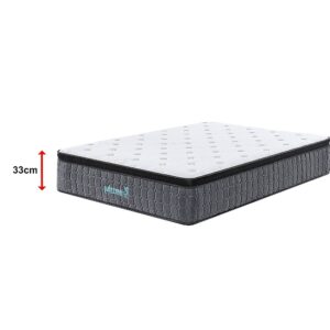 Palermo Queen Euro Top Pocket Spring Mattress With 33Cm Thickness Product Image Sumo Deals