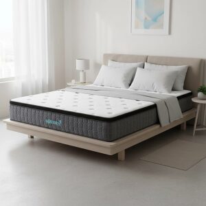 Palermo King Euro Top Pocket Spring Mattress highlighting its premium 33cm thick profile.