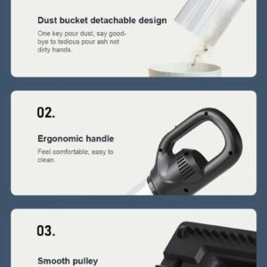 Crevice Nozzle Tube And Soft Brush Attachment For Black Portable Cordless Vacuum
