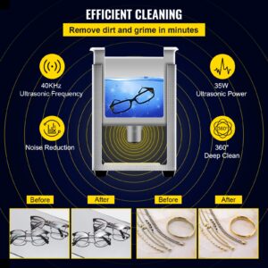 Heat Dissipation Vents And Safe Socket On Back Of Ultrasonic Cleaner