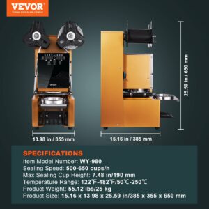 Gold Automatic Cup Sealing Machine For Boba Tea – Sumo Deals Automatic Cup Sealing Machine