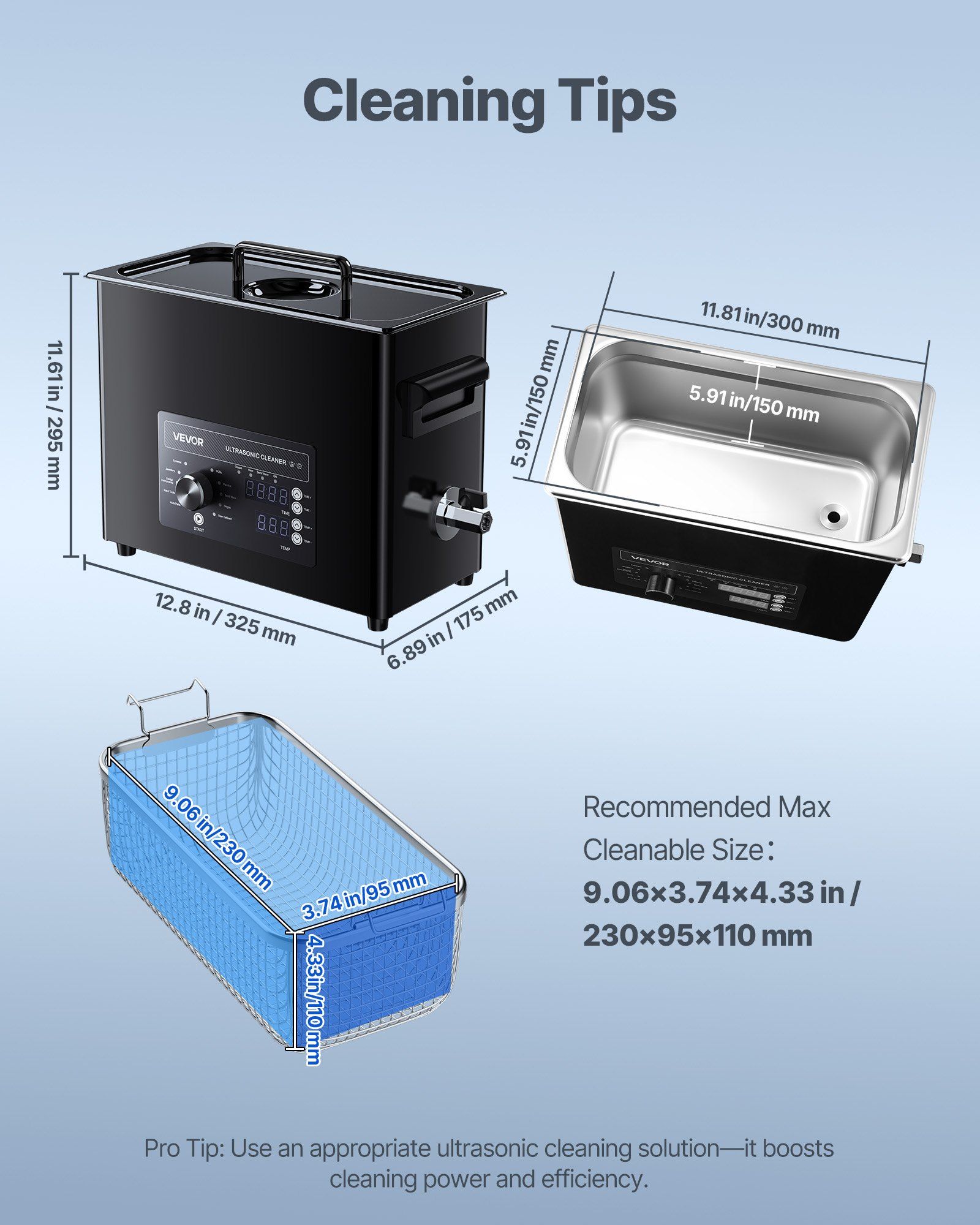 6L Ultrasonic Cleaner | Professional Knob Control – Sumo Deals 6L Ultrasonic Cleaner