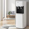 Devanti bottom loading water dispenser chiller in white with two taps