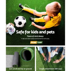 Prime Turf Artificial Grass 2Mx5M 10Mm Roll Olive Green – Sumo Deals Modern Balcony Patio Featuring Installed Artificial Grass Flooring