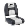 Pair of Seamanship low back grey swivel folding boat seats