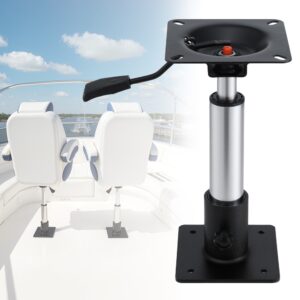 Seamanship black adjustable gas lift boat seat pedestal