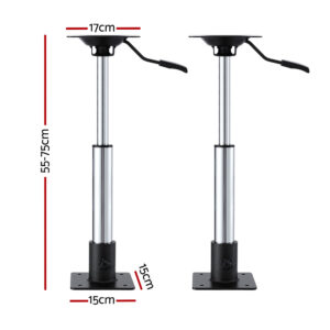 Seamanship Gas Lift Adjustable Boat Seat Pedestal 55-75Cm 2 Pack – Sumo Deals Seamanship Gas Lift Adjustable Boat Seat Pedestal 55-75Cm 2 Pack Product Image Sumo Deals