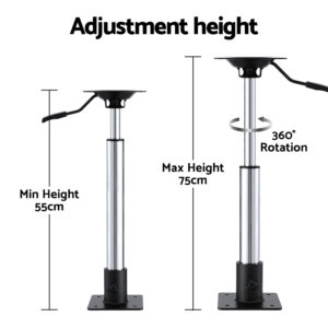 Seamanship Gas Lift Adjustable Boat Seat Pedestal 55-75Cm 2 Pack – Sumo Deals Seamanship Gas Lift Adjustable Boat Seat Pedestal 55-75Cm 2 Pack Product Image Sumo Deals