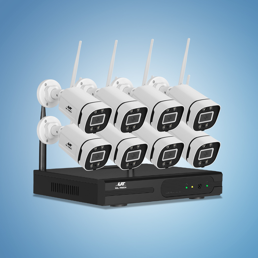 Ul-Tech Wireless Security Camera System 8Ch Nvr 8 Square Cameras – Sumo Deals Ul-Tech Wireless Security Camera System With 8Ch Nvr And 8 Square Cameras