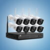 Ul-Tech Wireless Security Camera System With 8Ch Nvr And 8 Square Cameras