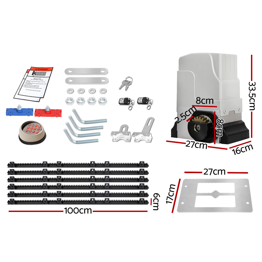 Lockmaster Electric Sliding Gate Opener Kit 1800Kg – Sumo Deals Lockmaster Electric Sliding Gate Opener Kit 1800Kg - Image 2