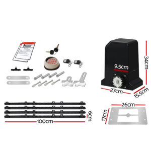 Automatic Sliding Gate Opener Kit 1000Kg Motor 4M – Sumo Deals Automatic Sliding Gate Opener Kit 1000Kg Motor 4M Product Image Sumo Deals