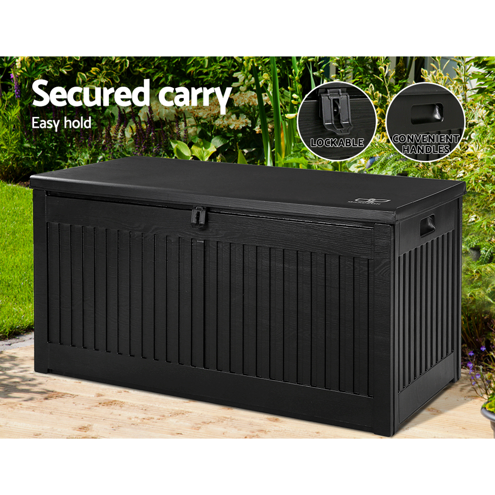 Gardeon 270L Outdoor Storage Box | Lockable Garden Bench – Sumo Deals Outdoor Storage Box