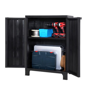 Gardeon Outdoor Storage Cabinet Box 92Cm Lockable Black – Sumo Deals Outdoor Storage Cabinet