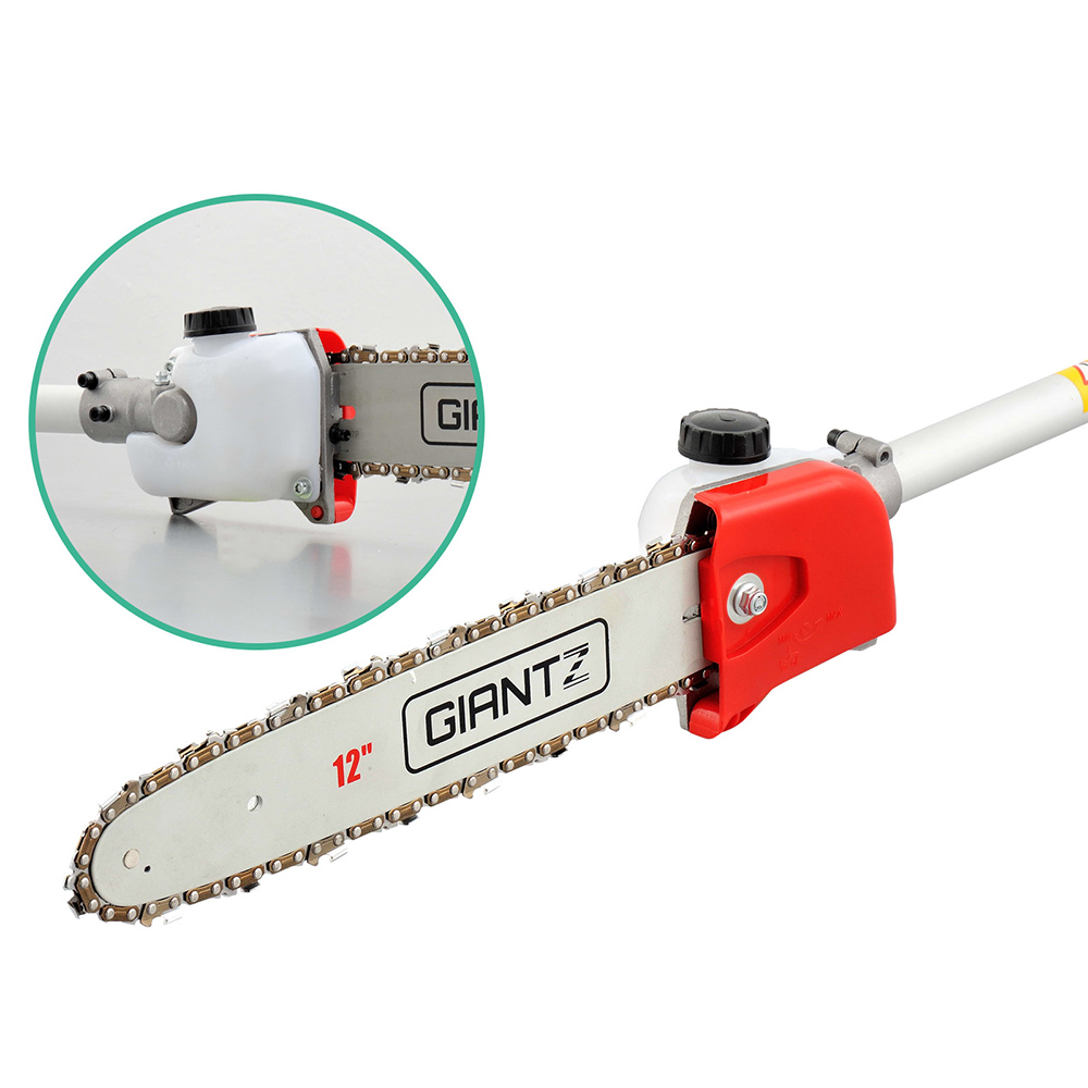 Giantz 2-In-1 Pole Chainsaw &Amp; Hedge Trimmer 12&Quot; Bar – Sumo Deals Pole Chainsaw