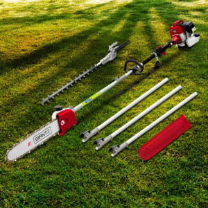 Giantz 2-In-1 Pole Chainsaw &Amp; Hedge Trimmer 12&Quot; Bar – Sumo Deals Pole Chainsaw