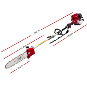 Giantz 7-In-1 Petrol Pole Chainsaw &Amp; Hedge Trimmer – Sumo Deals Petrol Pole Chainsaw