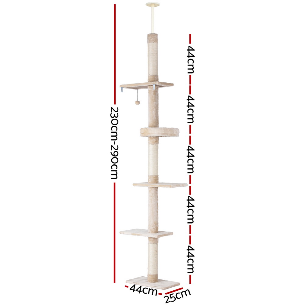 I.pet Cat Tree 290Cm Floor To Ceiling Scratcher – Sumo Deals Cat Tree Floor To Ceiling