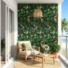 Gardeon artificial plant wall panels showing a full 100x50cm boxwood greenery screen.