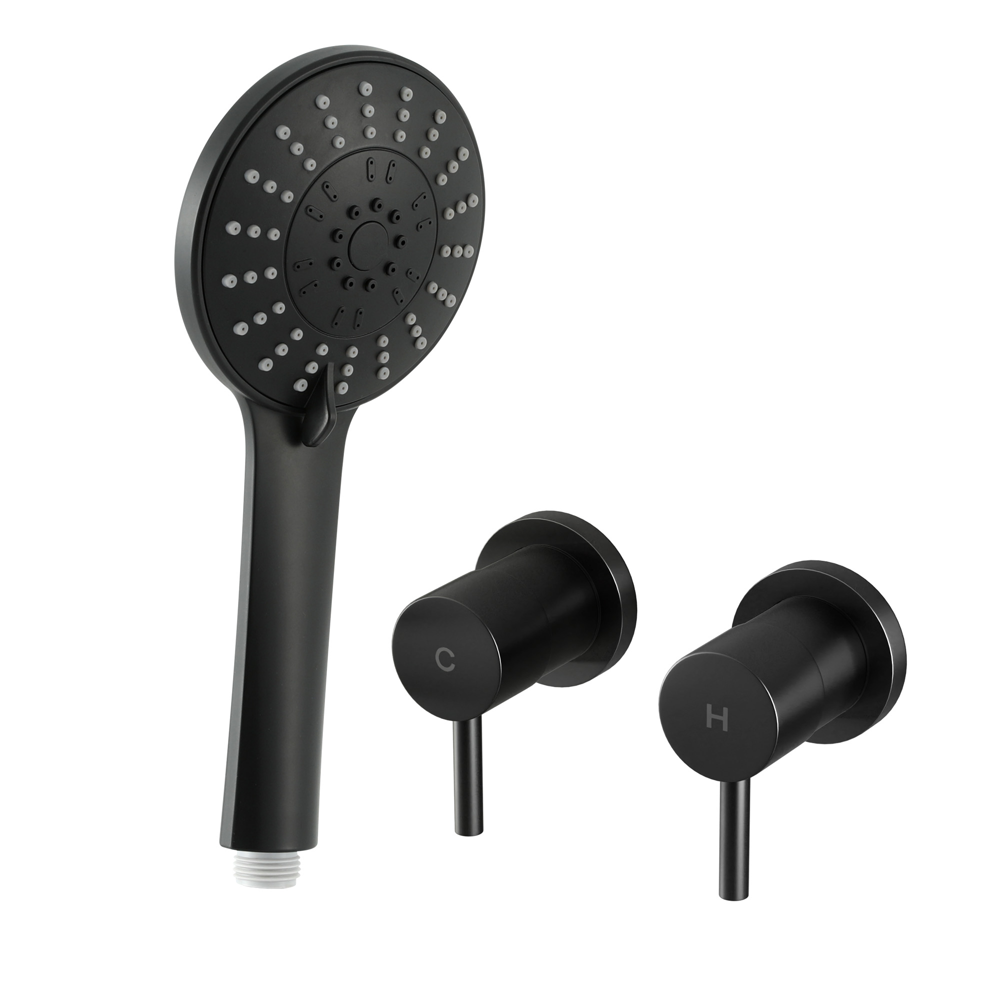 Cefito 4.5 Inch Matte Black Handheld Shower Head – Sumo Deals Cefito 4.5 Inch Matte Black Handheld Shower Head - Image 2