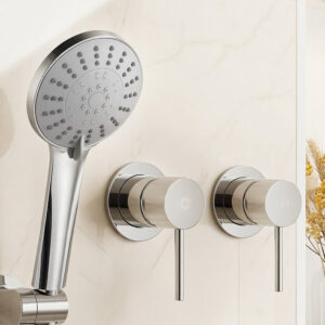 Cefito 4.5 Inch Handheld Shower Head With Twin Swivel Taps Product Image Sumo Deals