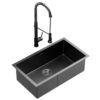 Cefito Stainless Steel Single Bowl Sink and Tap Set
