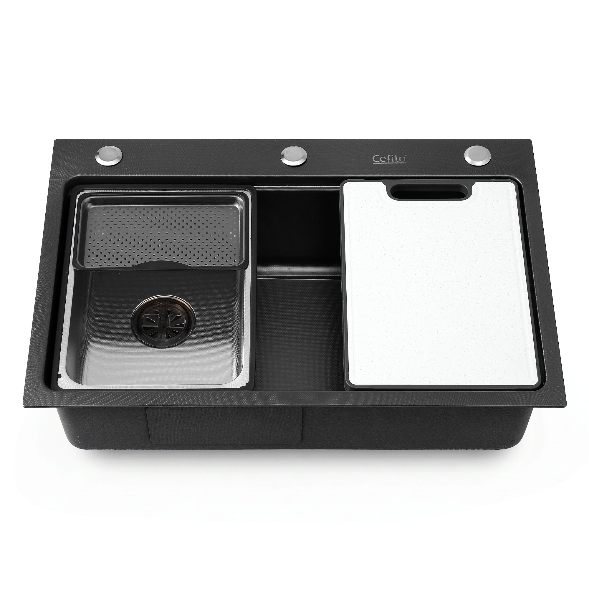 Cefito 304 Stainless Steel Bar Kitchen Basin Sink 68X45Cm – Sumo Deals Cefito 304 Stainless Steel Bar Kitchen Basin Sink 68X45Cm - Image 3