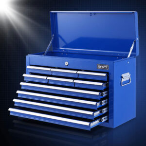 Giantz 10 Drawer Tool Box Cabinet - Blue – Sumo Deals 10 Drawer Tool Box