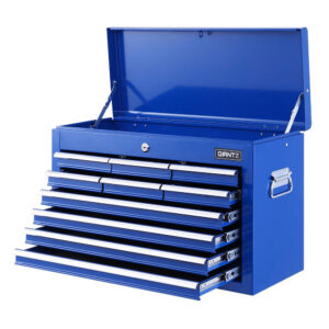 Giantz 10 Drawer Tool Box Cabinet - Blue – Sumo Deals 10 Drawer Tool Box