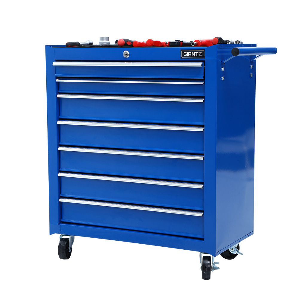Giantz 7 Drawer Tool Box Cabinet Trolley Blue – Sumo Deals 7 Drawer Tool Box