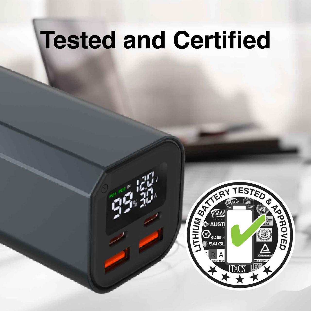 Laser 100W Pd 20000Mah Laptop Power Bank Black – Sumo Deals Laptop Power Bank