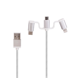 Laser Dual Usb Ac Charger 2.4A With 3-In-1 Cable – Sumo Deals Laser Dual Usb Ac Charger Connection Panel Displaying Two 2.4A Usb Ports.