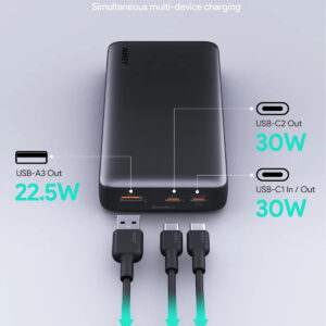 Aukey Sprint X 20K 30W Power Bank | Fast Charging – Sumo Deals 20000Mah Power Bank