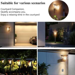 Solar Motion Sensor Outdoor Wall Lights 4-Pack - Warm White Product Image Sumo Deals