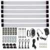 6 Panel Dimmable LED Under Cabinet Lights Kit installed under kitchen cabinet