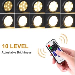 Linkable Under Cabinet Led Puck Lights | Warm White 4-Pack – Sumo Deals Under Cabinet Led Lights