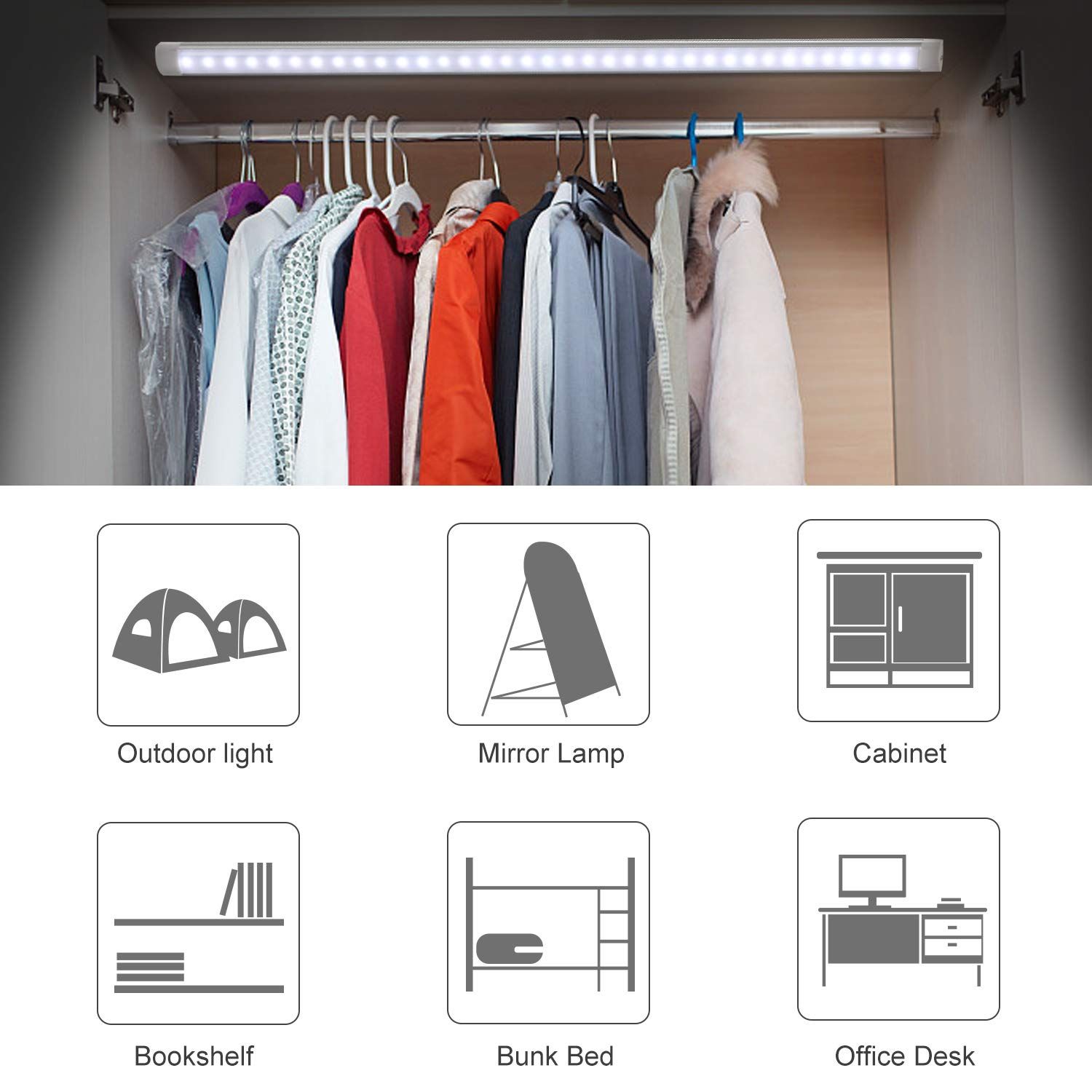 2-Pack Led Motion Sensor Cabinet Lights | Usb Powered – Sumo Deals Led Motion Sensor Cabinet Light