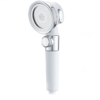 3 Mode Pressurized Handheld Shower Head In White – Sumo Deals White 3 Mode Pressurized Handheld Shower Head Mounted In Bathroom