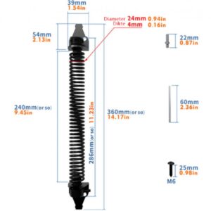 Heavy Duty Black Garden Gate Self Closing Spring Product Image Sumo Deals