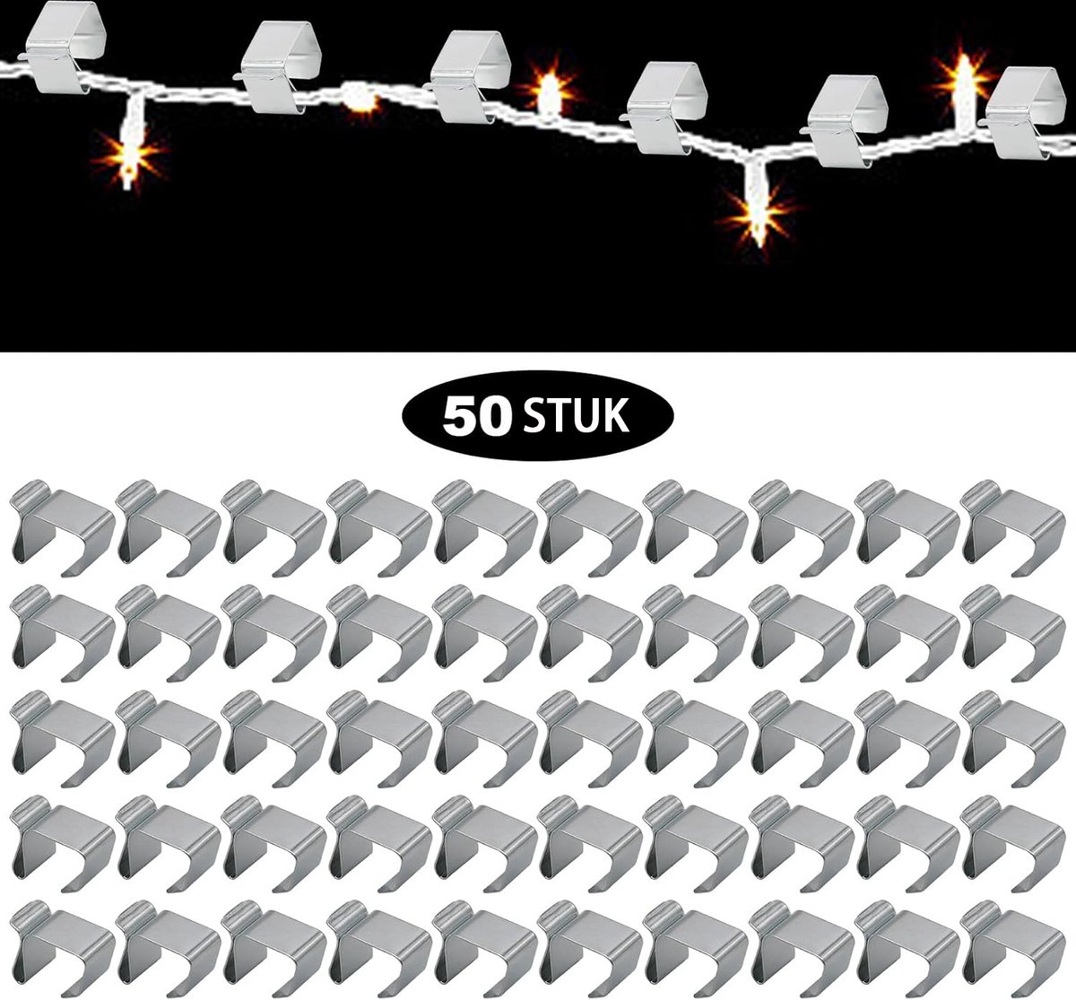 50 Christmas Gutter Hooks - Stainless Steel – Sumo Deals Christmas Gutter Hooks