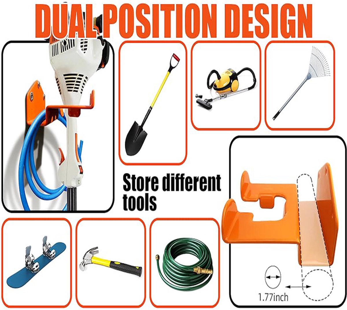Heavy-Duty Garage Storage Hooks (2-Pack) – Sumo Deals Garage Storage Hooks
