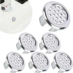 Chrome Washbasin Overflow Ring Insert 6-Pack Top Profile