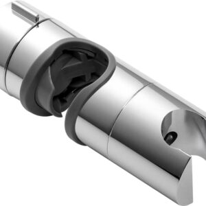 Universal Adjustable Chrome Hand Shower Holder Slider for 18-25mm rails